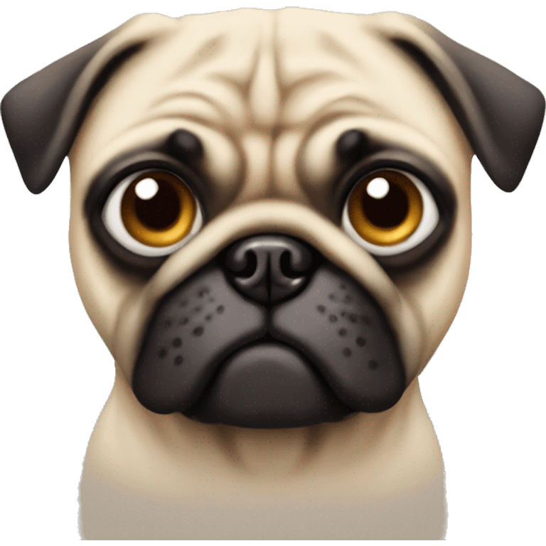 pug with one eye emoji