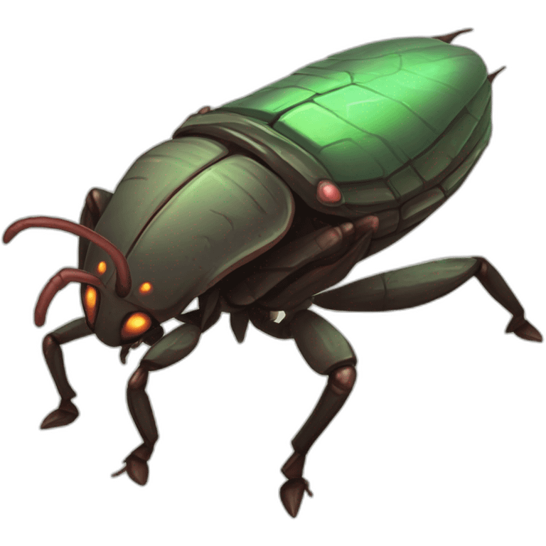 alien Cockroach creature scifi roguelike rpg style inspired by slay the spire digital art emoji