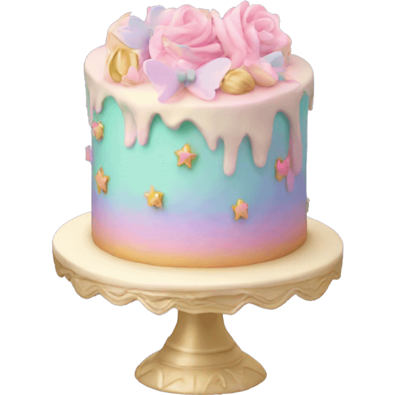 Fairy pastel cake emoji