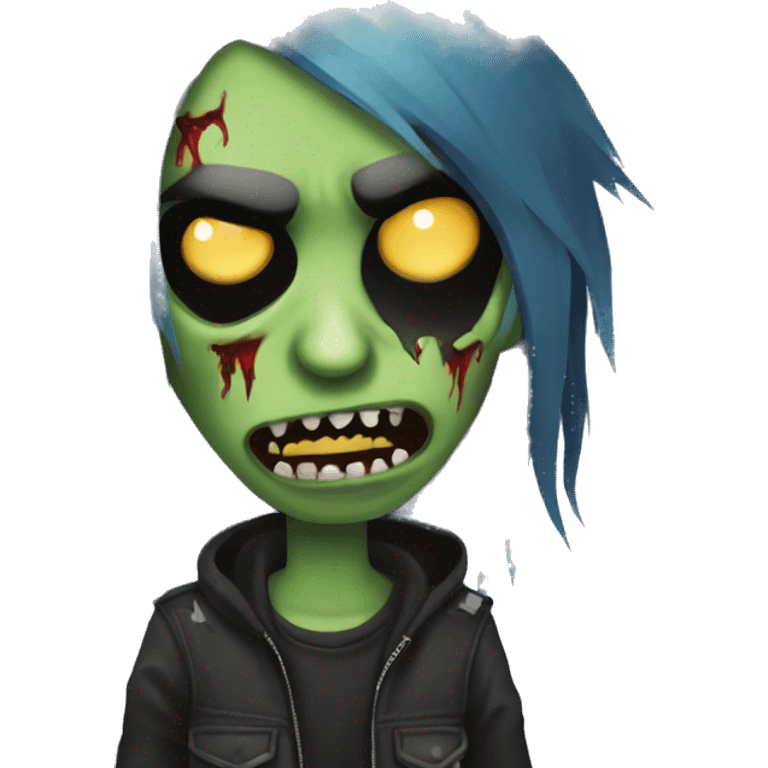 emo zombie rockstar demon emoji