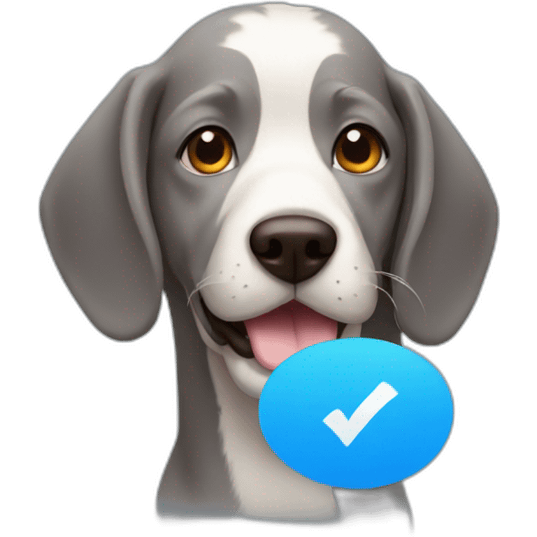 Blue tick emoji