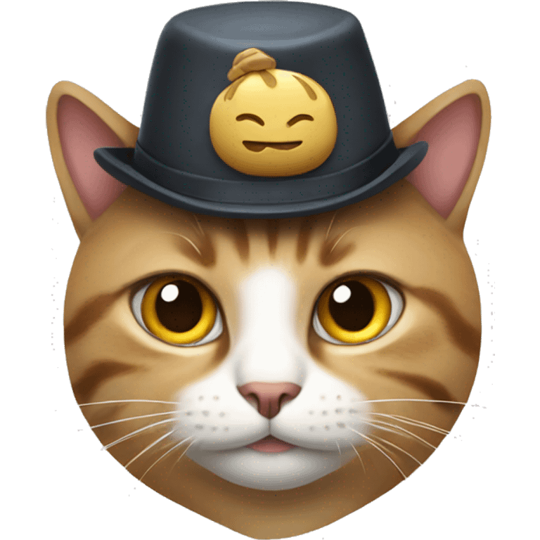 a cat with a hat emoji