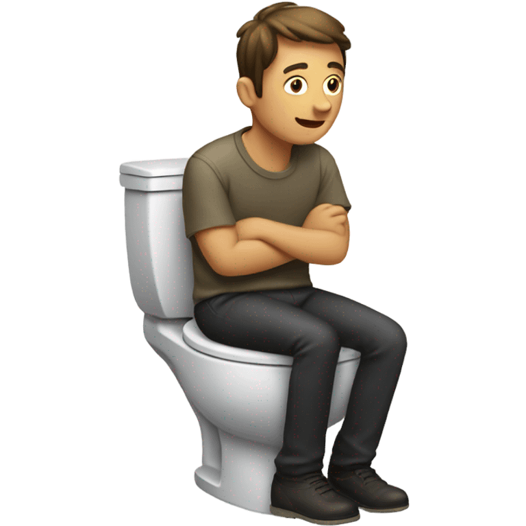 Guy in a toilet  emoji