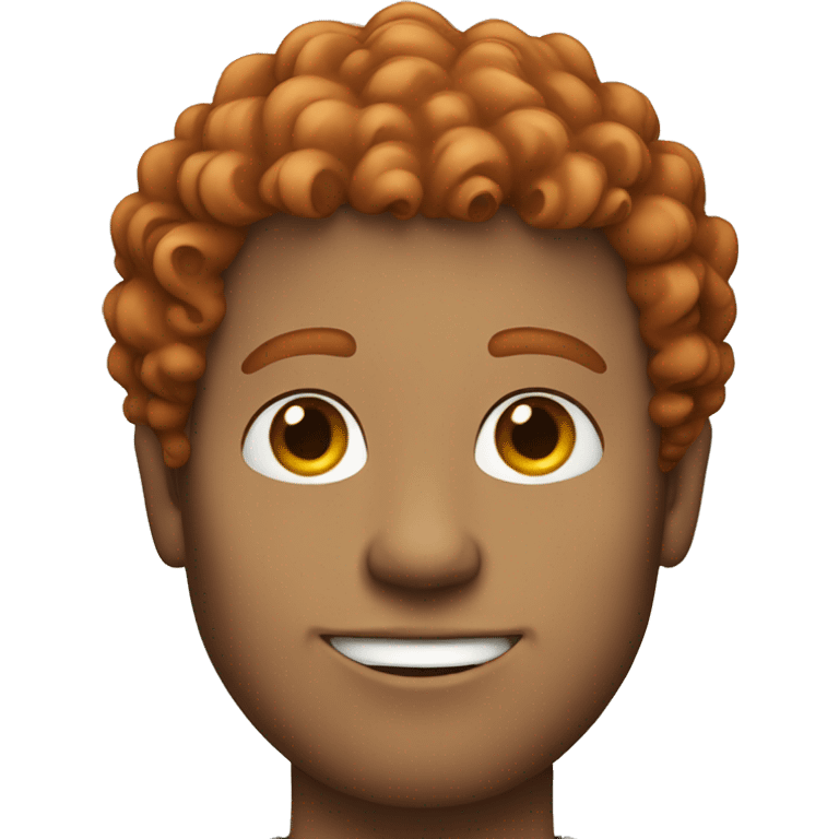 white guy with curly red hair emoji