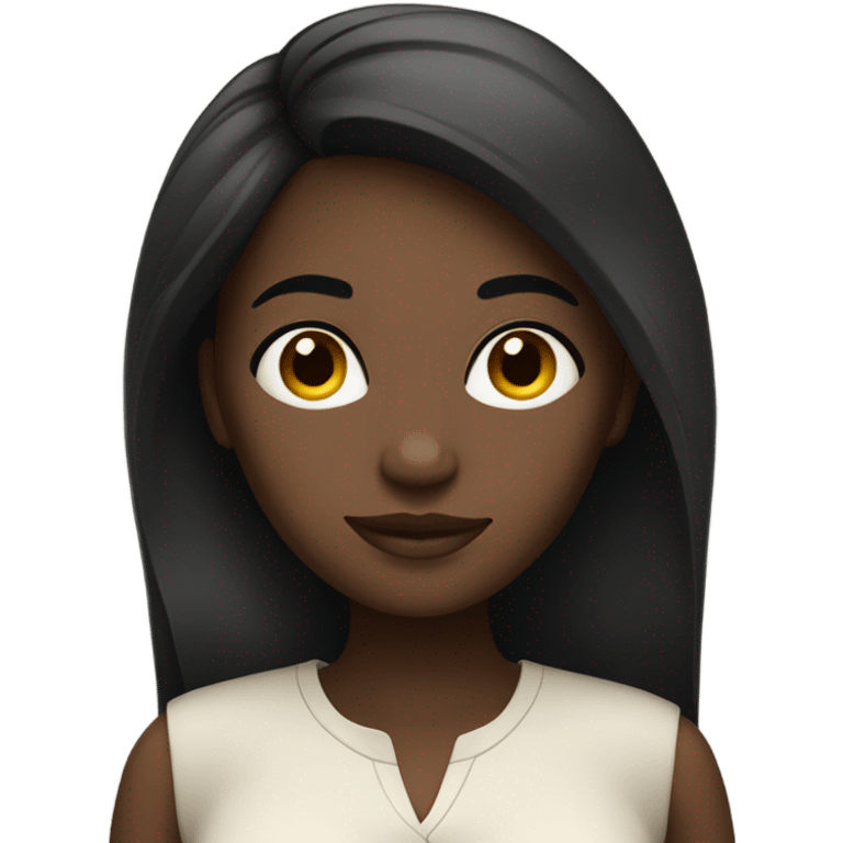 Brazilian women dark hair and dark skin emoji