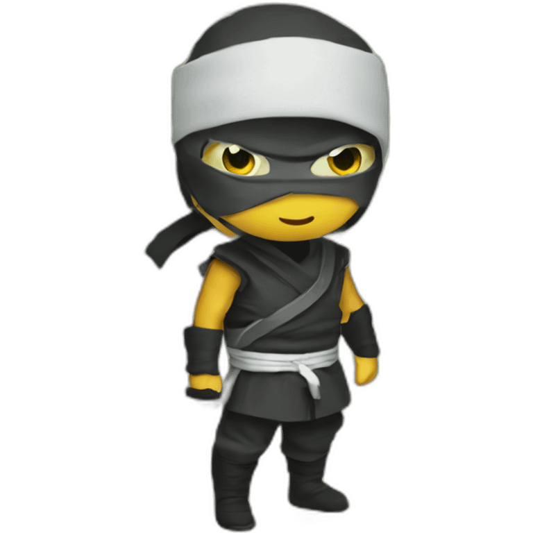 ninja con mucho  dinero  emoji