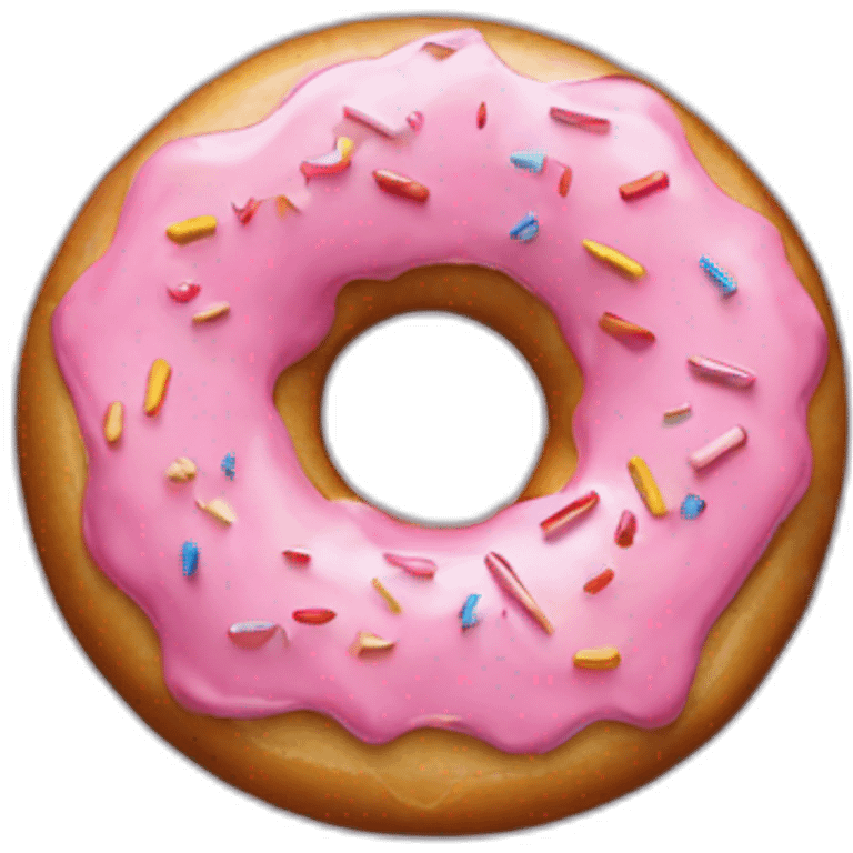 Dwayne johson as a donut emoji