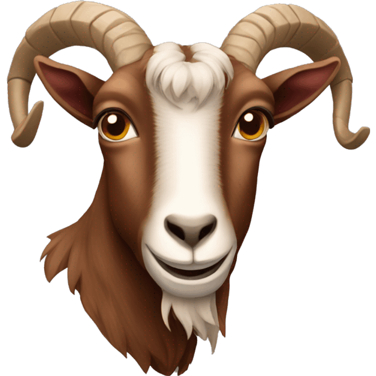 Brown goat emoji