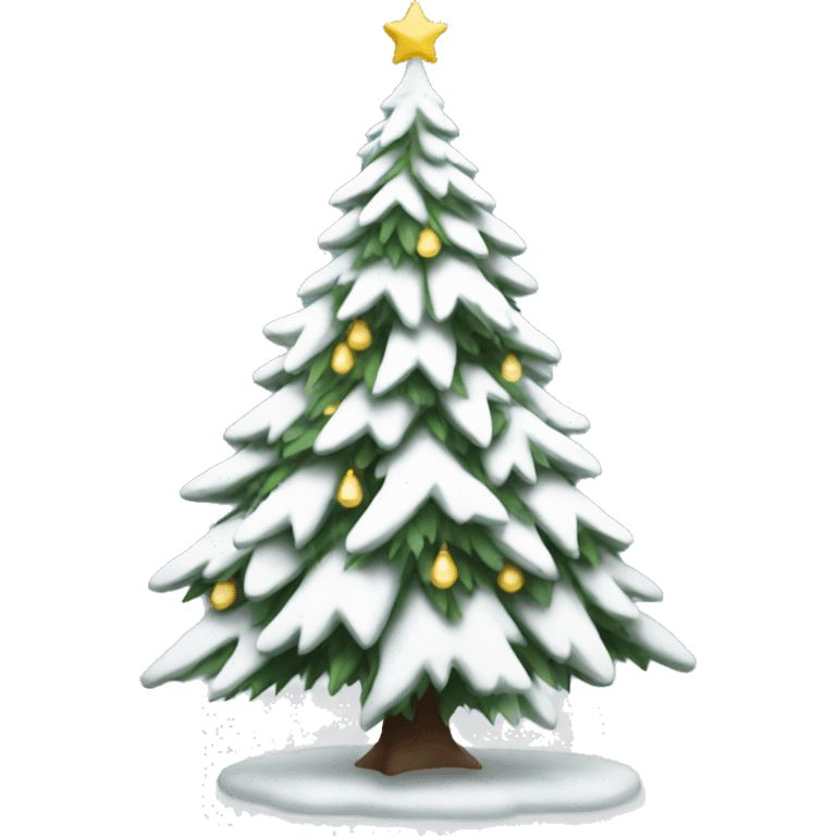 White Christmas tree emoji