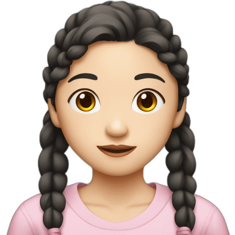 asian girl with pigtails emoji