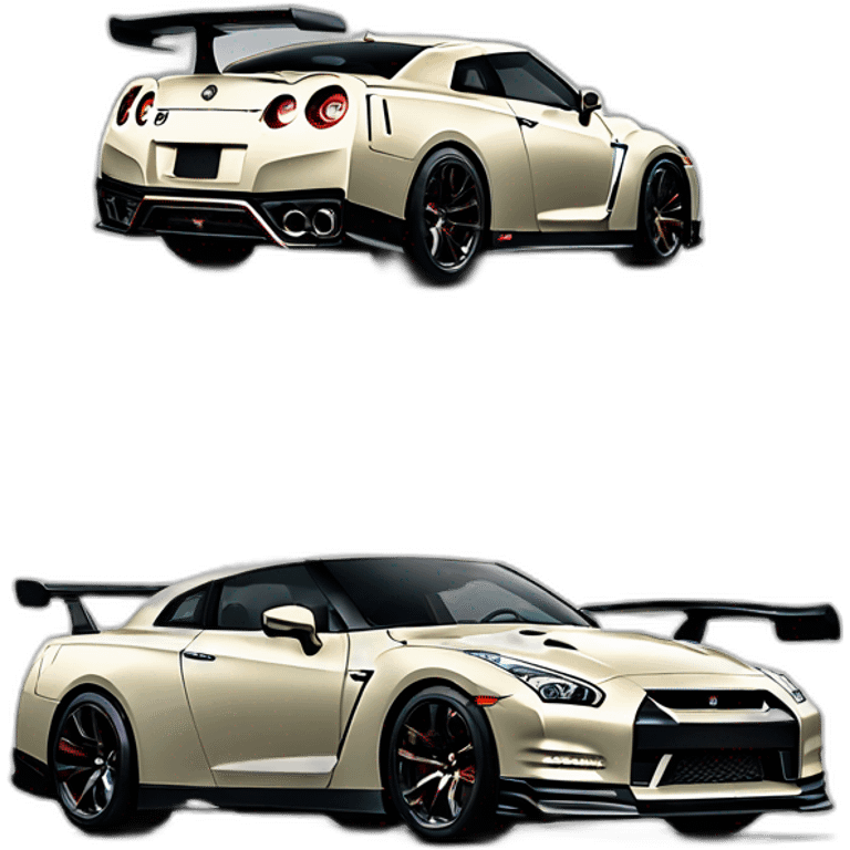 Nissan-skyline-gt-r35,gucci emoji