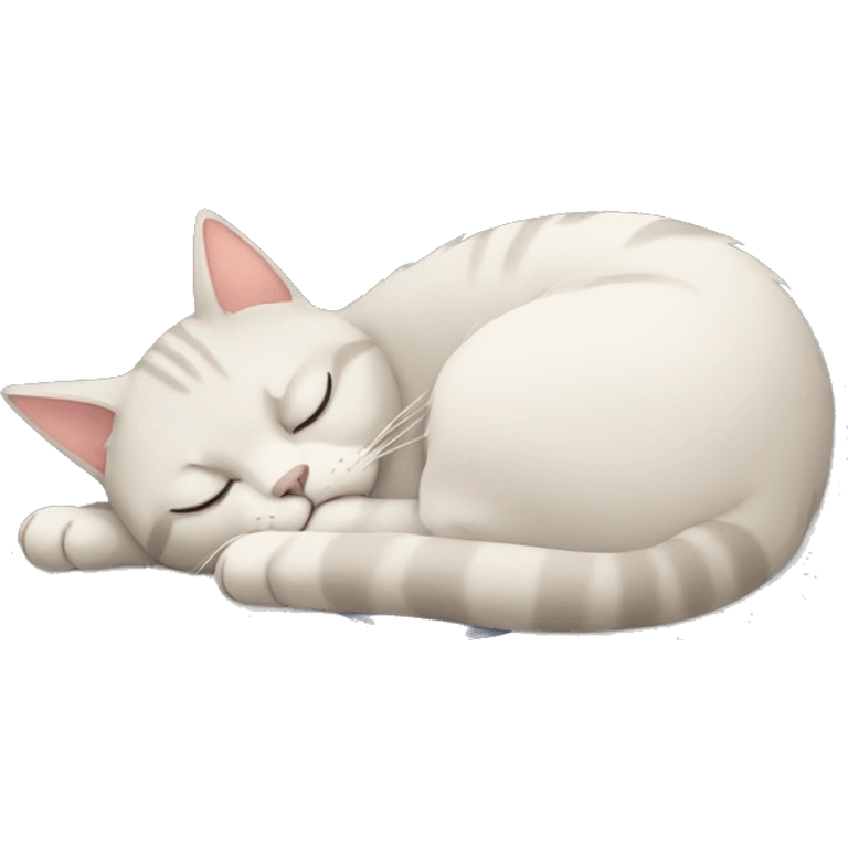 a cat sleeping  emoji