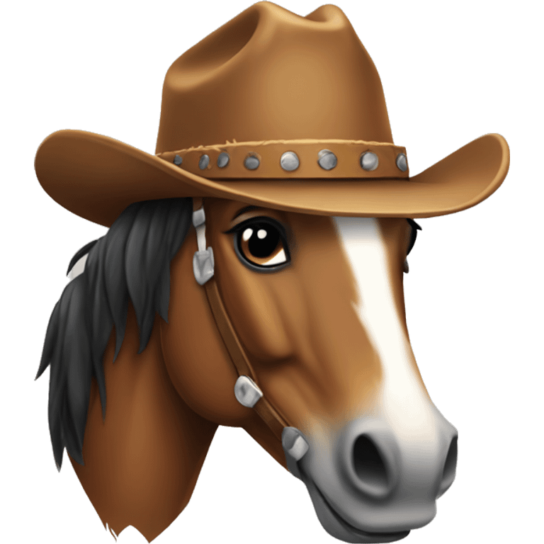 horse with cowboy hat emoji