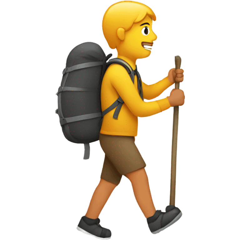 person hiking  emoji