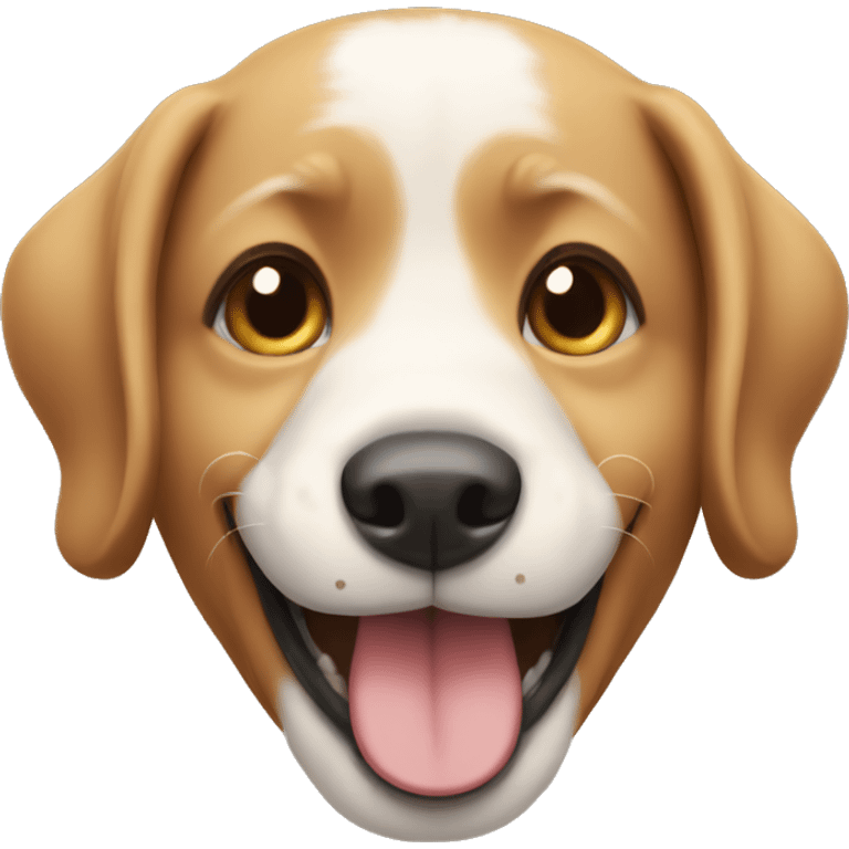 A dog smiling  emoji