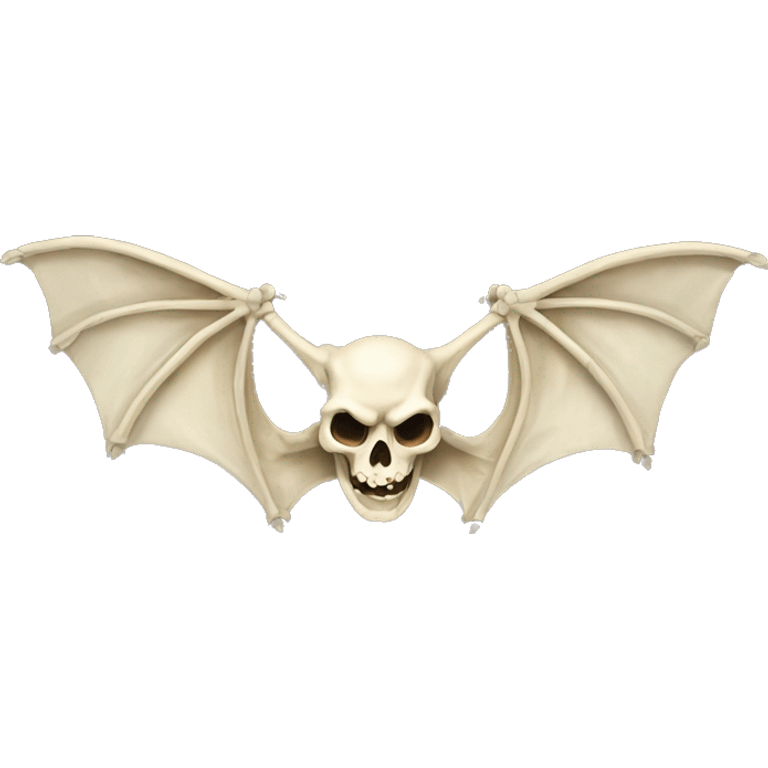 Bat skeleton emoji