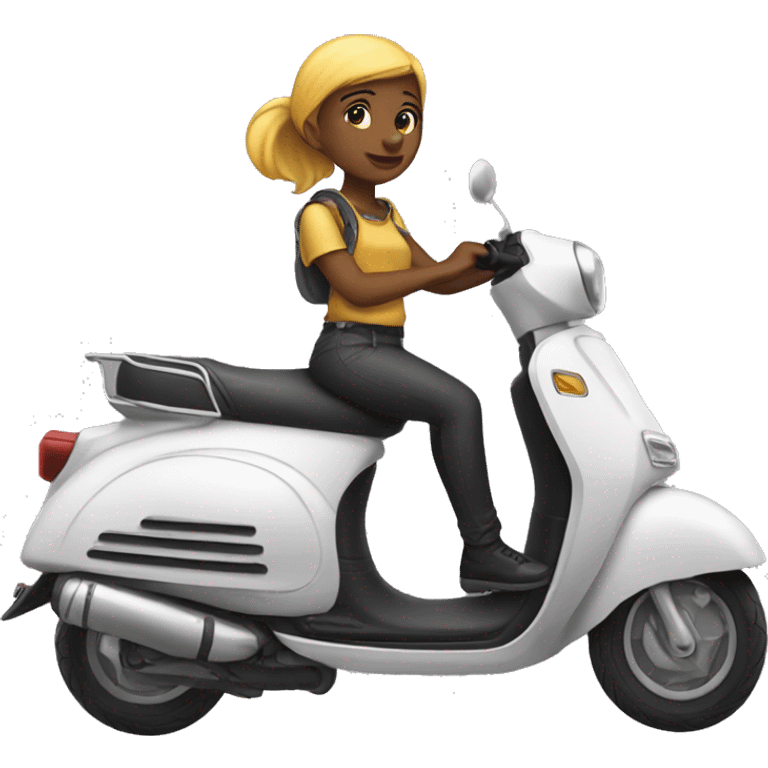 Scooter girl emoji