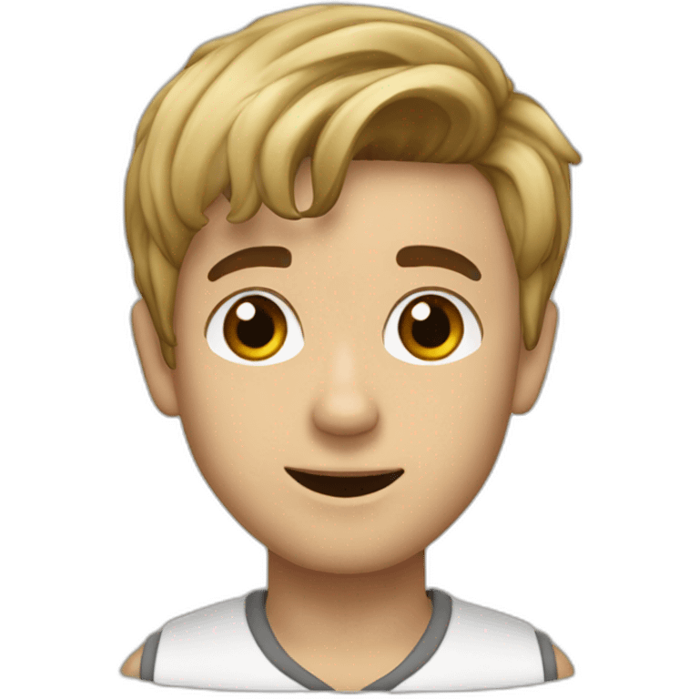 Justin Bieber qui dit j'aime Nadège emoji