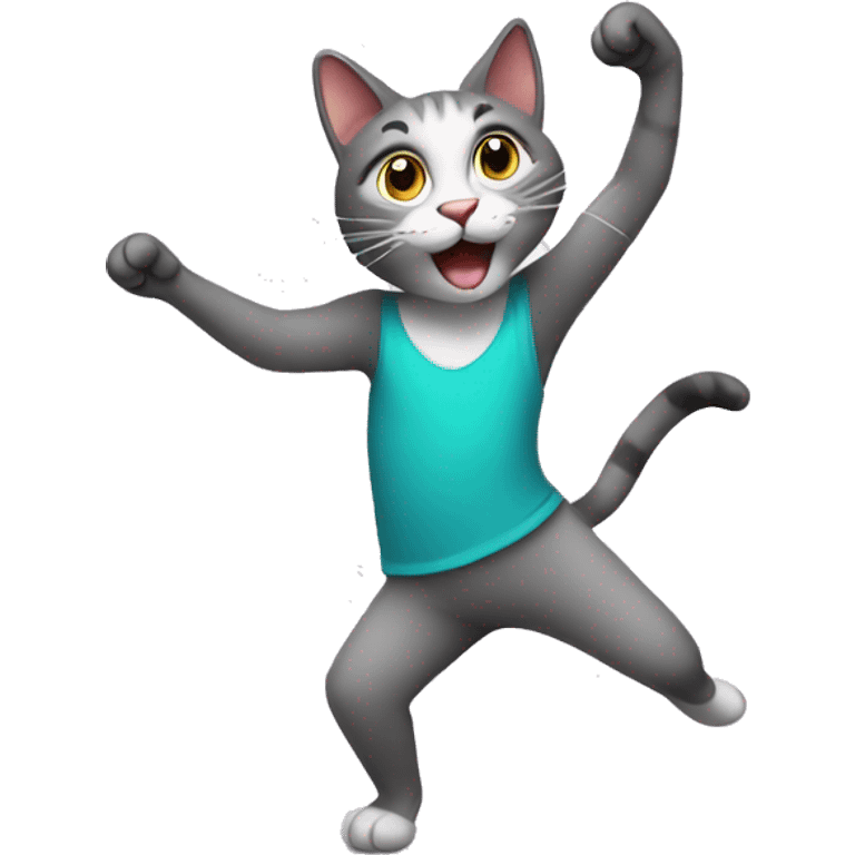 Dancing cat emoji