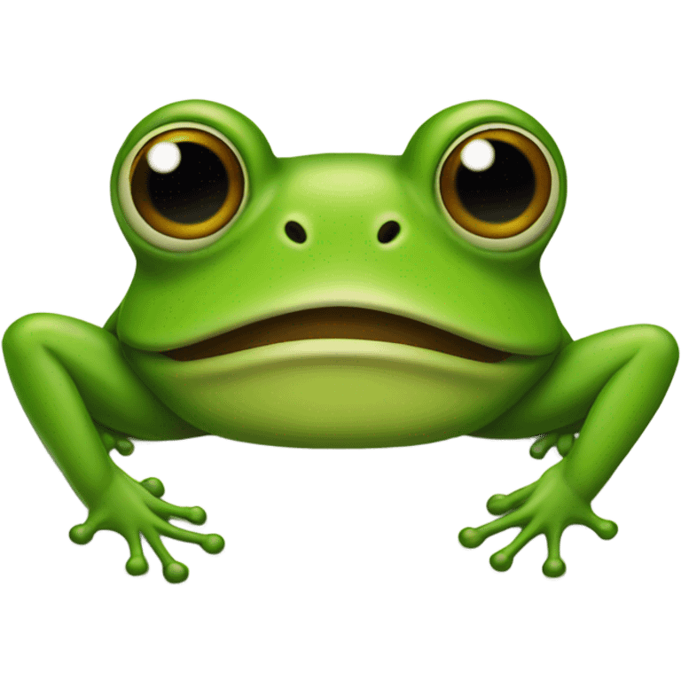 Frog with a mustache emoji