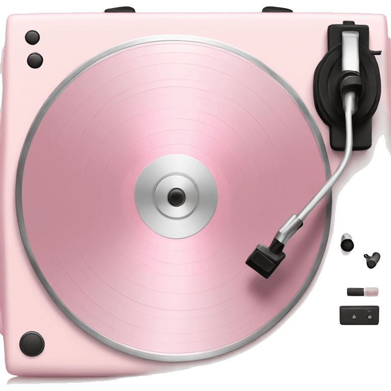 pale pink record player emoji