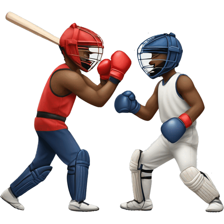 Cricket boxe fighting emoji