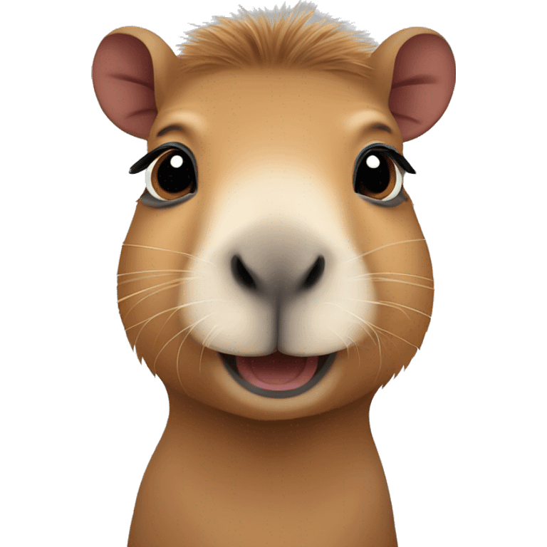 Cute baby capybara emoji