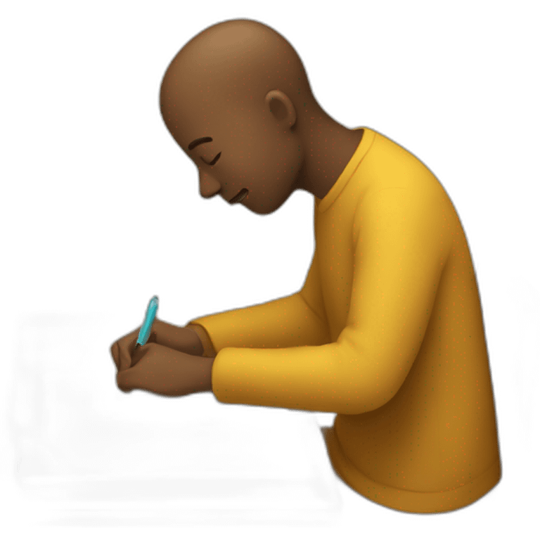 Person writing a letter  emoji