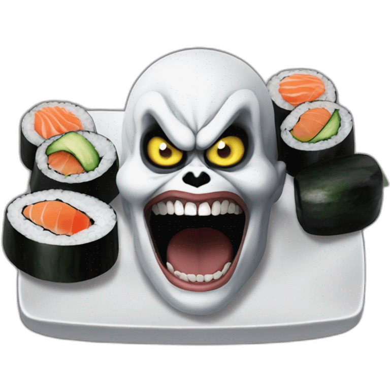 Ryuk eat sushi emoji