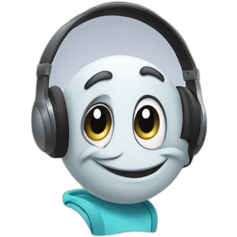 OGGY character with headphones  emoji