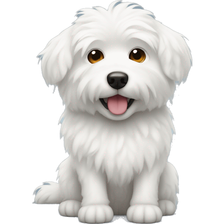 White fluffy dog emoji