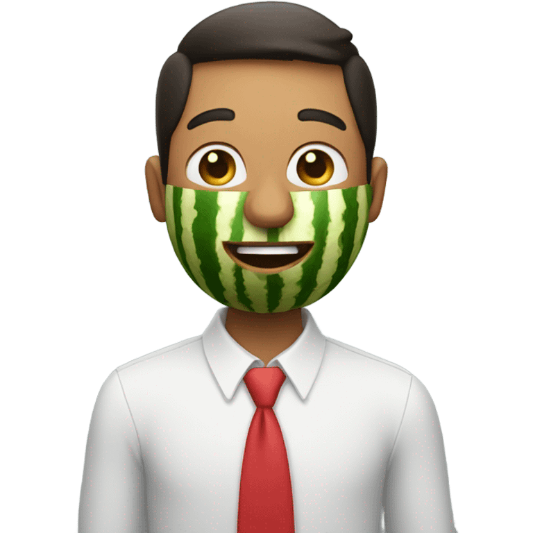 man holding watermelon  emoji