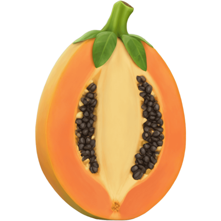 Realistic Papaya  emoji