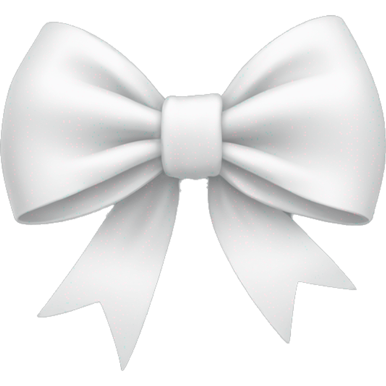 white bow emoji