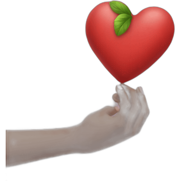 coeur avec les mains emoji