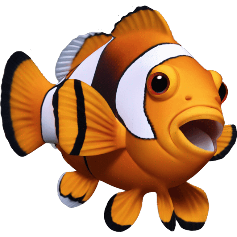 Clarkii clownfish emoji