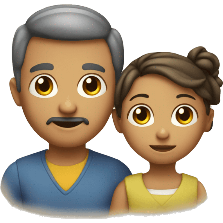 familia mama papa niño niño emoji