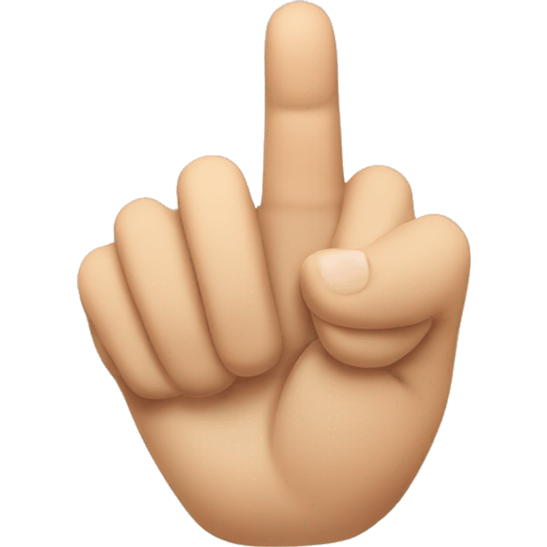 Hand gesture with thumb and forefinger in the form of the letter L emoji