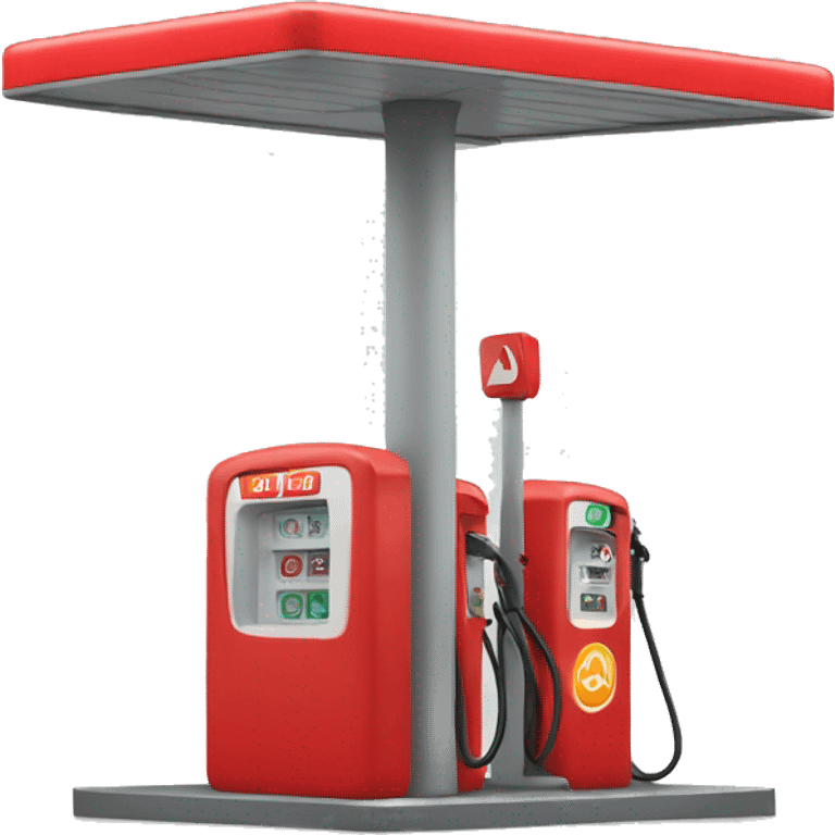 red gas station emoji