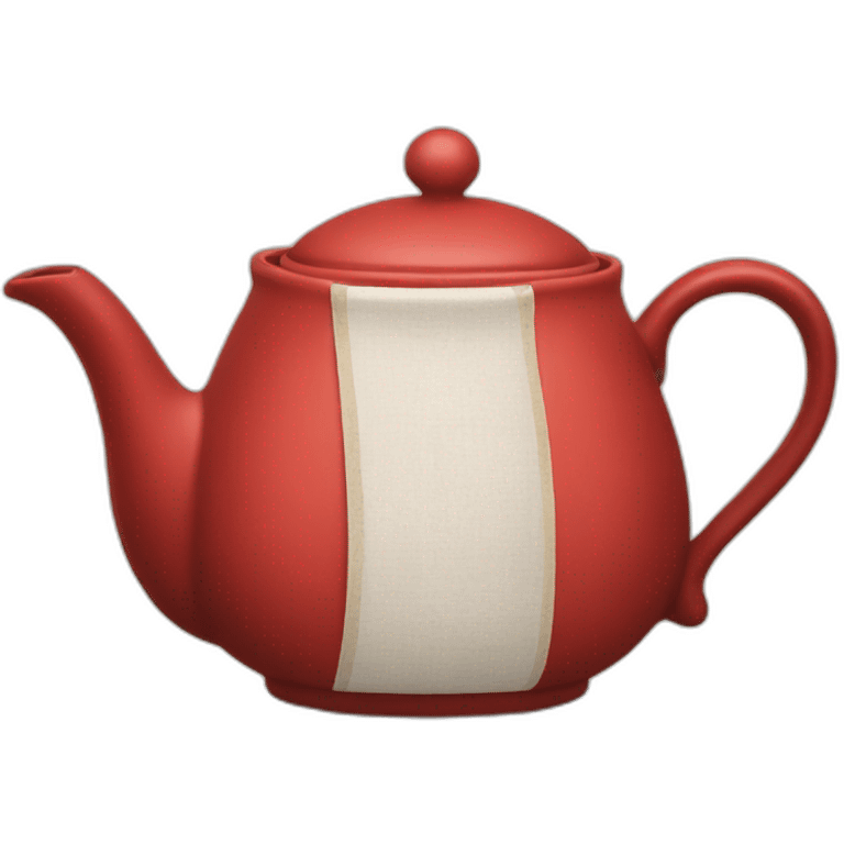 Red pack of tea emoji