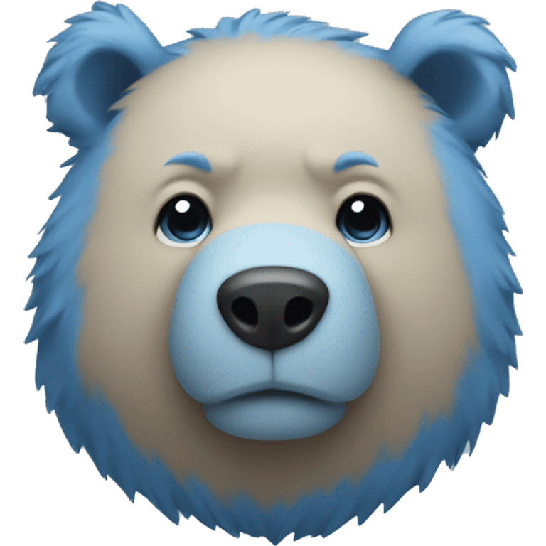 Blue bear emoji