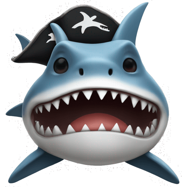 shark as a pirate emoji