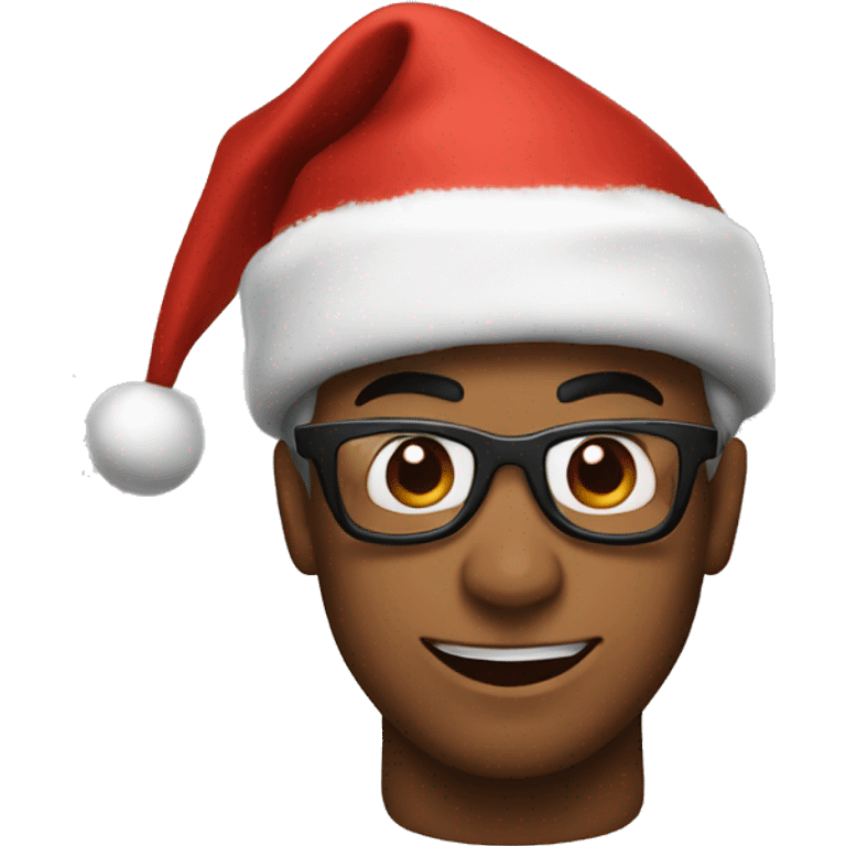 spiderman with a christmas hat  emoji