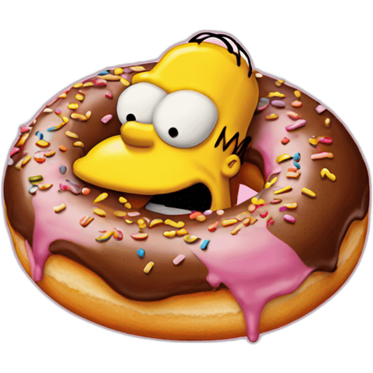 Homer Simpson donut emoji