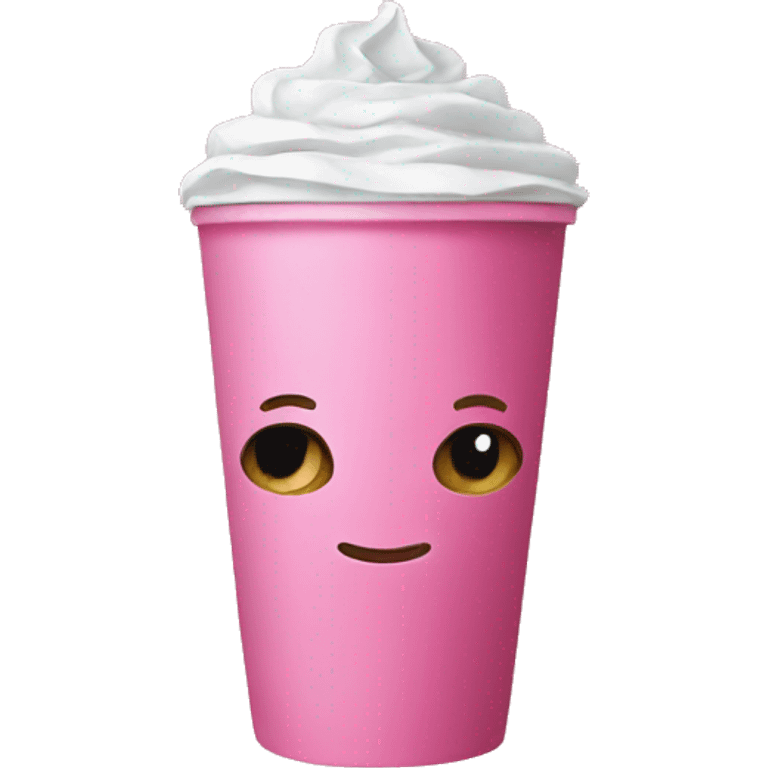 Pink Starbucks emoji