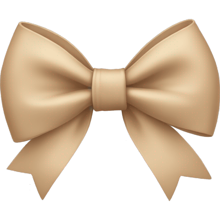 Beige bow emoji