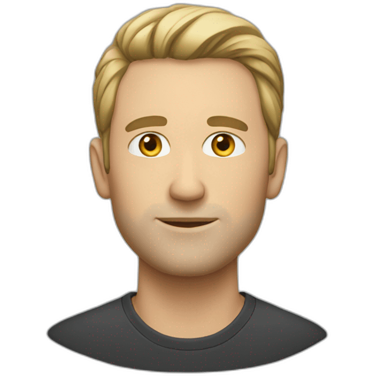 caucasian man on profile emoji