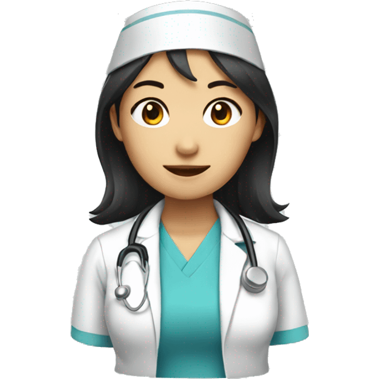 asian nurse emoji