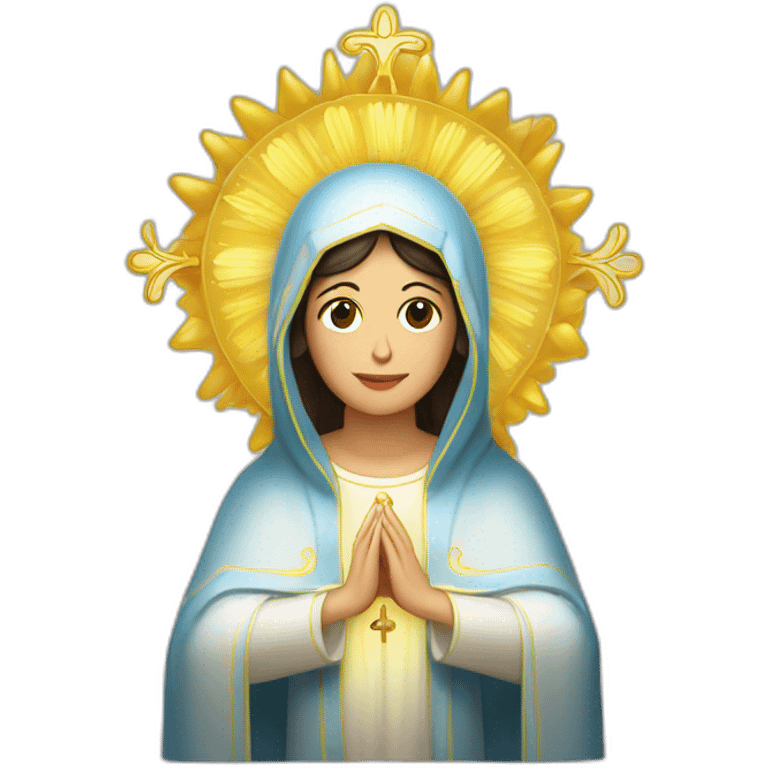 Virgen inmaculada Concepción de María  emoji