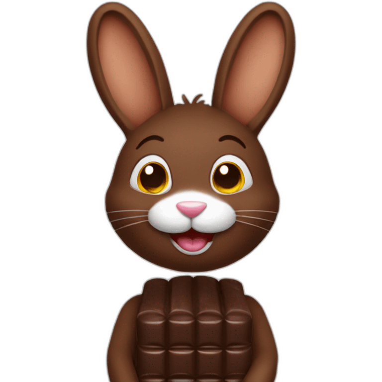 Lapin en chocolat  emoji